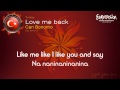 Can Bonomo - "Love Me Back" (Turkey) - [Instrumental version]