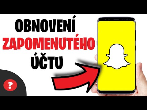 Jak OBNOVIT ZAPOMENUTÝ ÚČET na SNAPCHAT | Návod | Snapchat / MOBIL