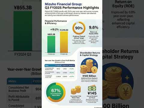 Earnings Breakdown 8411 Mizuho Financial Group, Inc  FY2026 Third Quarter #shorts