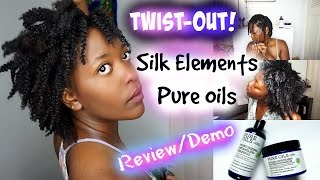 Twistout | Silk Elements Pure Oils Review/Demo | Type 4 Natural Hair