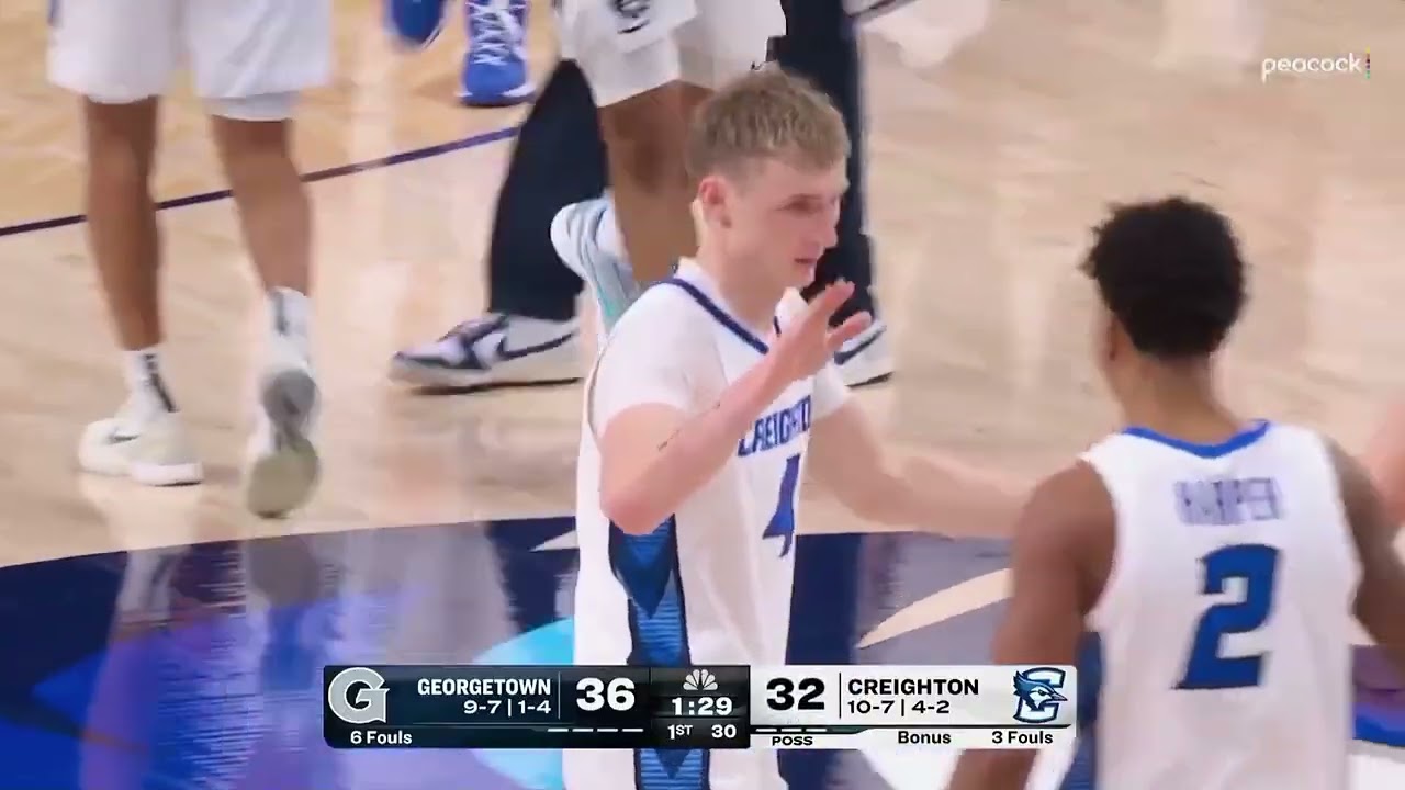 Creighton Men's Basketball Highlights vs. Georgetown - 01.13.26