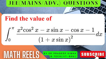 DEFINITE INTEGRATION (JEE/XI/XII) QUESTION // SOLUTION BY Er. PRADEEP SINHA(IIT-BHU)