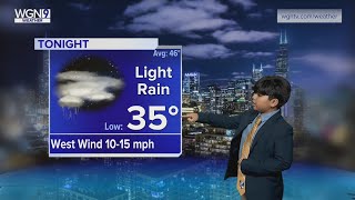 4th grader reports Friday's weather forecast