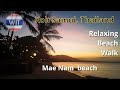 Samui 2021 | Relaxing stroll along Mae Nam Beach at sunset