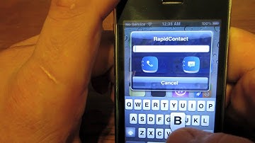 Rapid Contact (Cydia Tweak), Call or Text From Any Screen