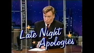 Late Night Apologies June 12, 2001