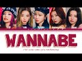 ITZY "WANNABE (Japanese Ver.)" Lyrics (Color Coded Lyrics Eng/Rom/Kan)