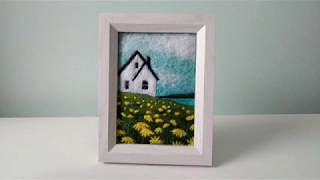 Needle Felted Landscape Kit: Instructional Video