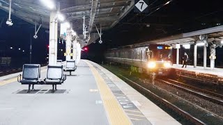 JR西日本 223系2000番台 V編成 検査明け＋W編成 新快速 敦賀行き＋米原行き 膳所駅通過 20230112