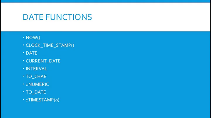 PostgreSQL date functions, clock timestamp ,NOW, raise notice, raise info.