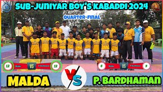 Sub-juniyar kabaddi Boy's 2024. Malda VS P. Bardhaman,, Quarter-final match 24.02.2024