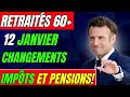 💶 12 janvier   pensions, soins et impôts révisés pour les retraités de plus de 70  .#Seniors#Pension