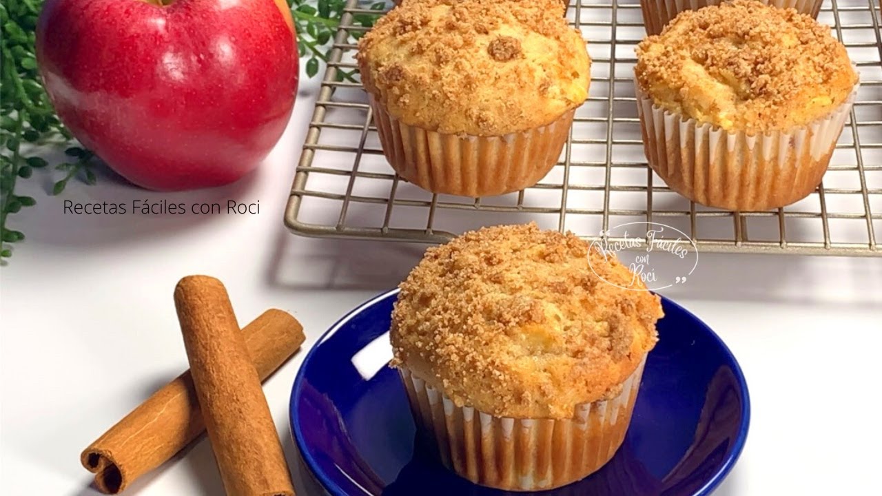 Muffins de Manzana y Canela | Magdalenas | Apple Cinnamon Muffins