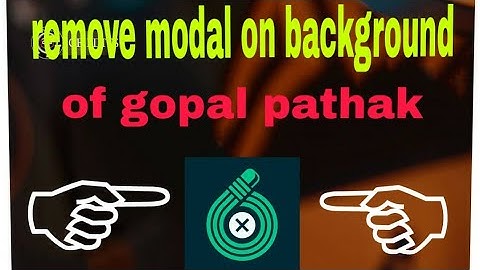 How to remove object in background of gopal pathak BY ATTITUDE JALAJ