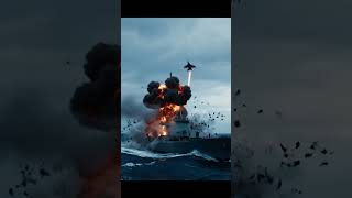 Fighter jet with ship #viral #trending #ai #aivideo #ship #fighting #fighterjet