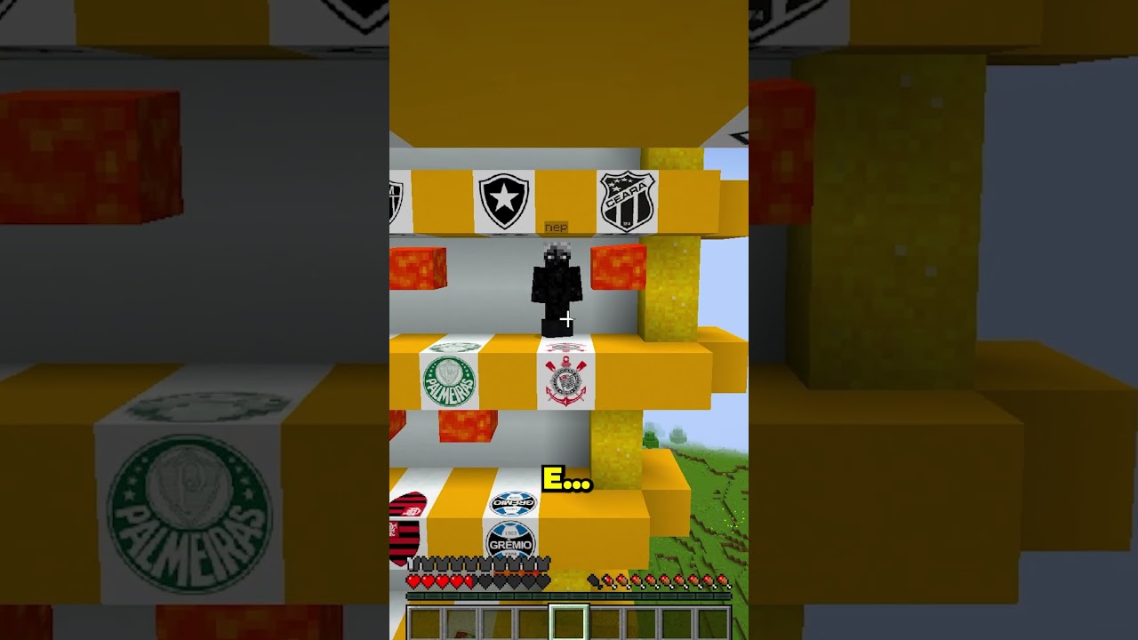 quem DESCER no time CERTO vence! #minecraft