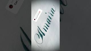 Copperplate calligraphy, tutorial: how I write your name #amaira