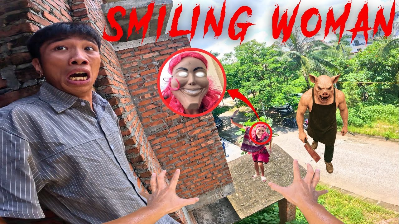 ESCAPING SMILING WOMAN 31.0 | Parkour Pov Horror Film| By B2F Viet Nam