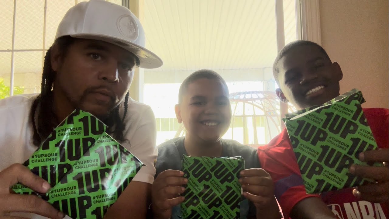 1up challenge sourest candy in the world YouTube