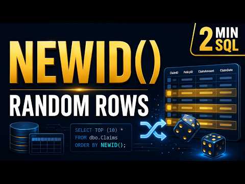 Get Random Rows in SQL Server | ORDER BY NEWID() in 2 Minutes