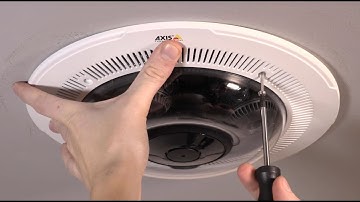 Mounting tip: AXIS P3717-PLE / P3719-PLE recessed installation