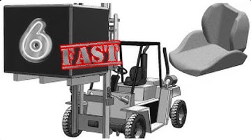 6F- Project 3| Beginner Forklift | SolidWorks  Fast 3D modeling Tutorial: Seat part 2