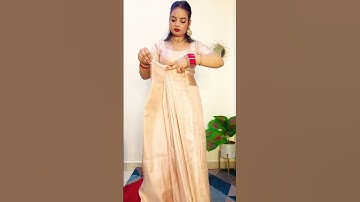 Saree Draping with Wedding Dupatta ❤️#beautynstyle #saree #sareedraping #fashion