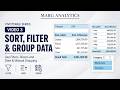 Sort, Filter &amp; Group Data in PivotTables | Slicers, Date &amp; Manual Grouping