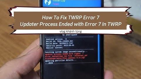 How To Fix TWRP Error 7 | Updater Process Ended with Error 7 In TWRP Recovery Android Xiaomi