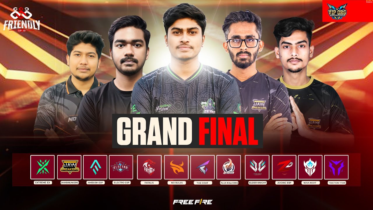 [🔴LIVE] FRIENDLY CUP SEASON 2 | GRAND FINALE | VIP ESPORTS ORG - YouTube