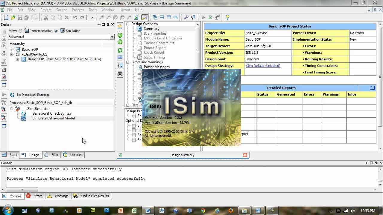 Xilinx 12.x Basic Example - YouTube