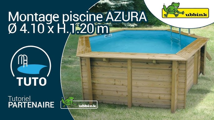 Piscine bois Ouessant UBBINK, octogonale L.4.9 x l.3 x H.1.2 m