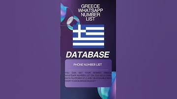 Greece WhatsApp Number List | Bulk Email Data
