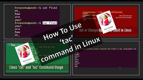 How to use TAC command in linux | FunTalk360 | English | Linux | Trick