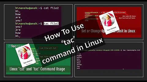 How to use TAC command in linux | FunTalk360 | English | Linux | Trick