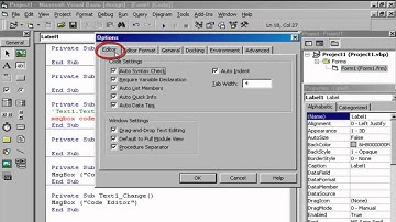 تعليم فيجوال بيسك - التعرف علي نافذة الـ Code Editor