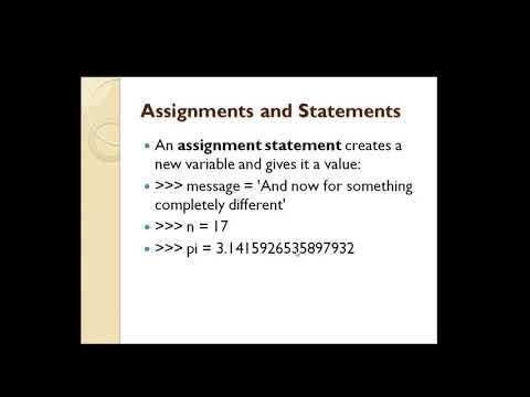 Assignment Statement in Python Programming | Python Programming | C ...