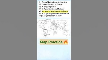 💯Map Practice Ques (4) | Geography  Class 12 | CBSE 2023 | #geographyclass12 #humanitieslover |