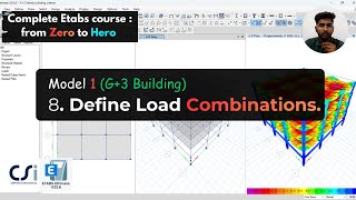 Model 1 (G+3 Building): 8 Define load combinations