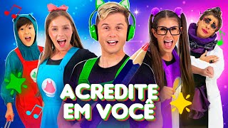 Acredite em Você 🌟 Gato Galactico | Clipe de Música Divertida para Crianças