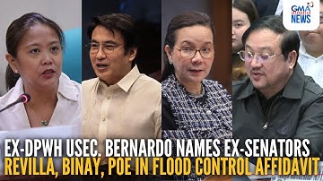 FULL-Bernardo names ex-Senators Revilla, Binay, Poe in flood control affidavit | GMA Integrated News