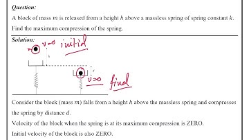 Problem 2 | Work Energy Theorem & Spring Block Problem | Physics | JEE | NEET | TSO