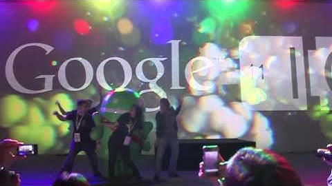 Dancing Android at Google I/O 2011