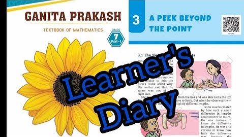 Class 7 Maths | Learner’s Diary | Chapter: A Peek Beyond the Point | #learnersdiary #maths #ncert