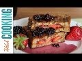 How to Make PB&J French Toast with Berry Syrup |  Hilah Cooking
