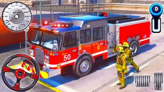 Fire Truck City Rescue Simulator 3D - Real Fire Truck Driving Game - Android GamePlay  screenshot 4
