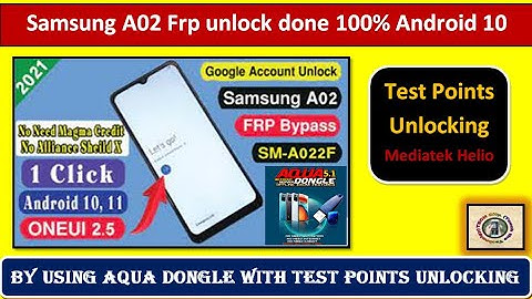 Samsung A02 (A022f) Frp unlock in 1 click android 10/11 mediatek helio | Hindi/Urdu | TECH City