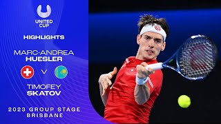 Marc-Andrea Huesler v Timofey Skatov Highlights United Cup 2023 Group B