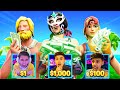 Who Can Make The Most Fortnite 1v1 WAGER Money In 24 Hours Challenge With Brothers!