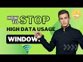 Windows Eating Up Your Mobile Data?🚨 📉 Here's How to Fix It Quickly! ⏩📱